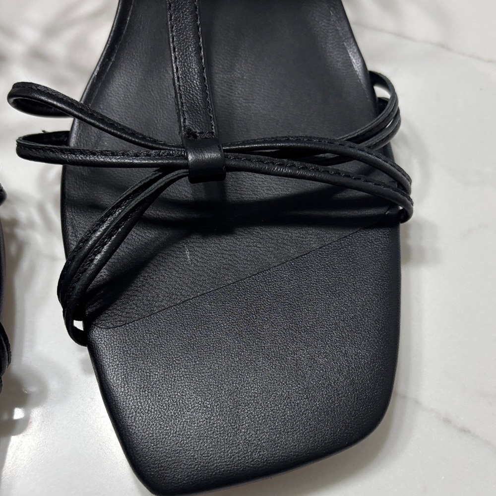 J. Crew Black Strappy Kitten Heel Sandals - Picture 4 of 8